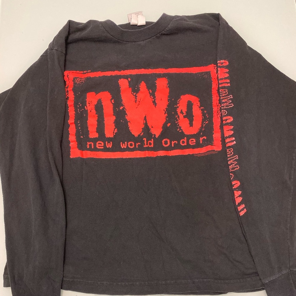 Vintage NWO Wolfpack Long T-shirt original wcw tag